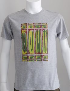 "Non Title 001" 錆のような抽象デザインのTシャツ