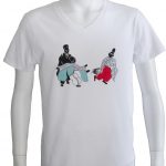 「和xクール」デザインのTシャツ　蹴球、蹴鞠
