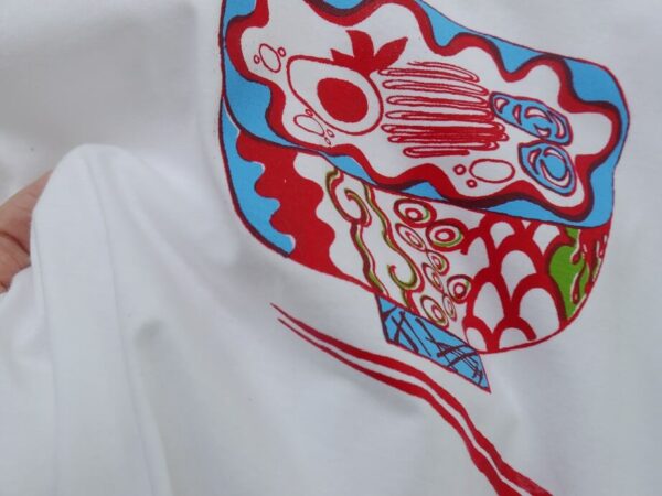 "Shall We Ramen" Vネック・クルーネック 白地 半袖 - 画像 (9)