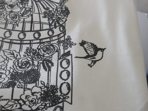 "Flower Birdcage" - コットンパールとカットソー（白） - 画像 (4)