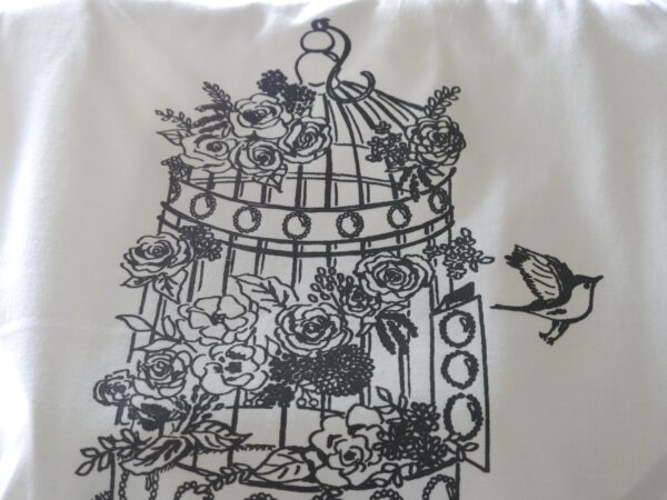 "Flower Birdcage" - コットンパールとカットソー（白） - 画像 (5)