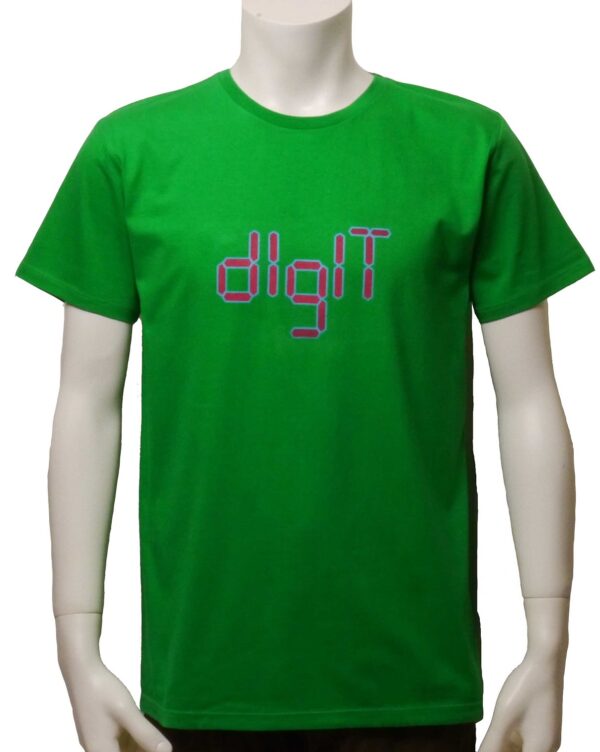 "digit" クルーネック グリーン地 半袖