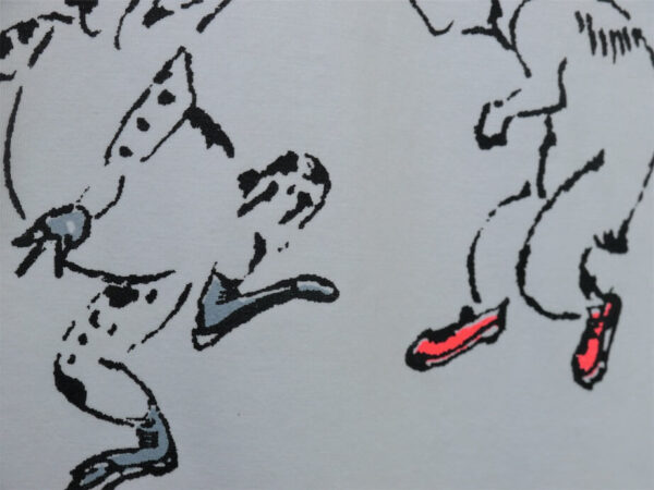 street鳥獣戯画 クルーネック/Vネック 白地 半袖 - 画像 (5)