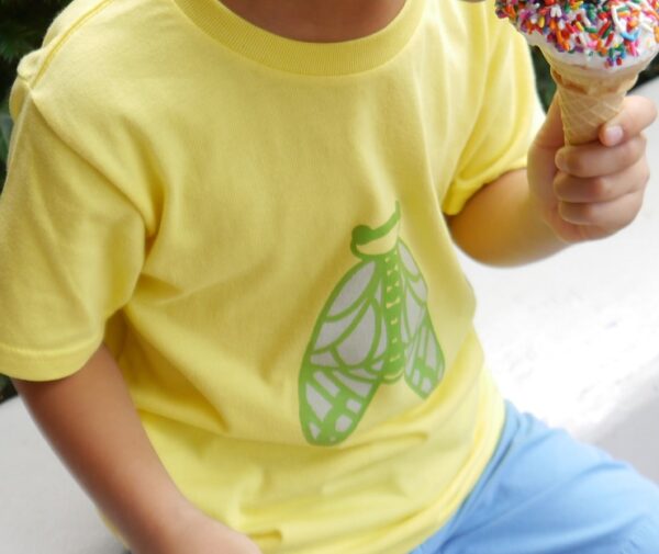 キッズ半袖Tシャツーせみイエロー - 画像 (4)