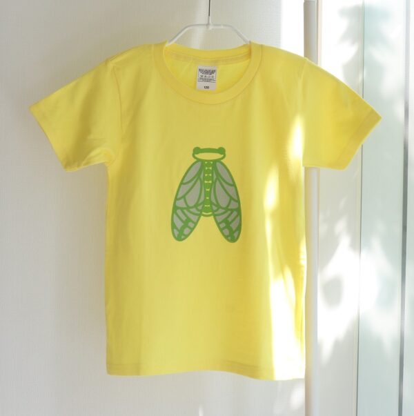 キッズ半袖Tシャツーせみイエロー - 画像 (2)