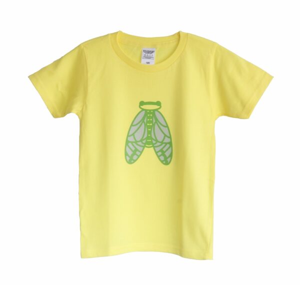 キッズ半袖Tシャツーせみイエロー