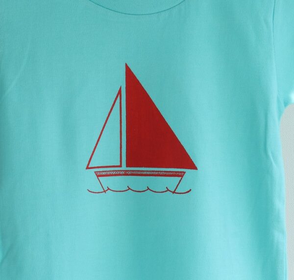 キッズ半袖Tシャツーヨット - 画像 (3)