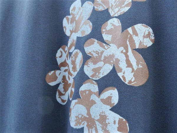 floral - ネイビー クルーネックTシャツ - 画像 (5)