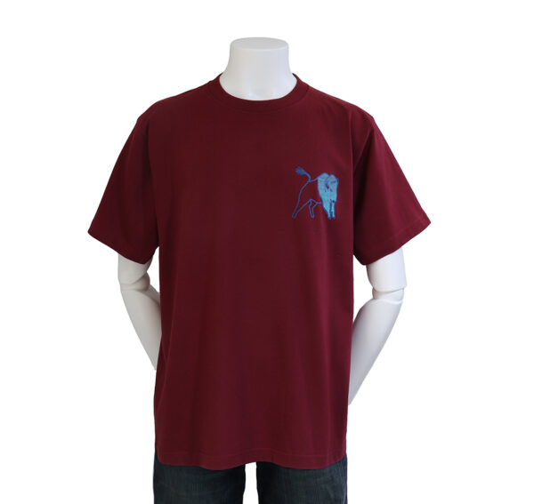 Bold Buffalo　バッファロー　厚手ワインレッドTシャツ　 - 画像 (2)