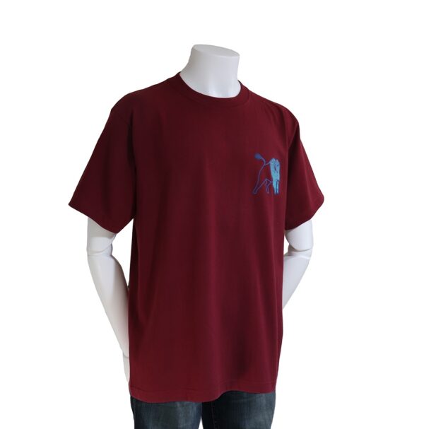 Bold Buffalo　バッファロー　厚手ワインレッドTシャツ　 - 画像 (3)