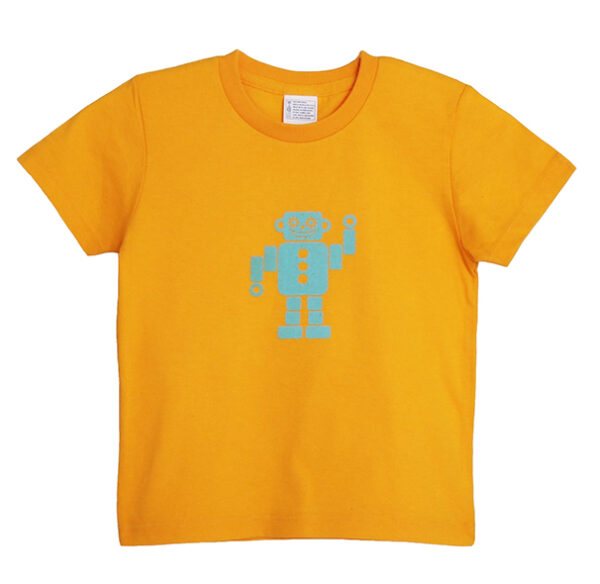 キッズ半袖Tシャツーロボット - 画像 (2)