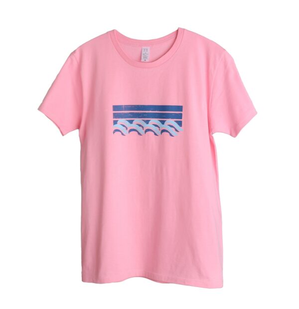 Surf - 半袖Tシャツ - クルーネック　水色/ピンク - 画像 (2)