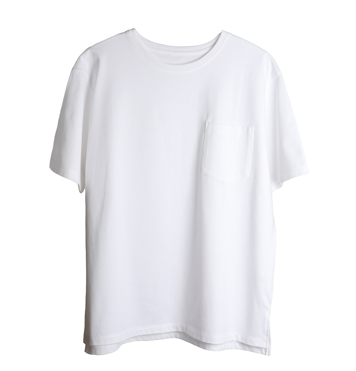 【HYKE】 ハイク 白T 半袖 Tシャツ 無地 ポケット O1167