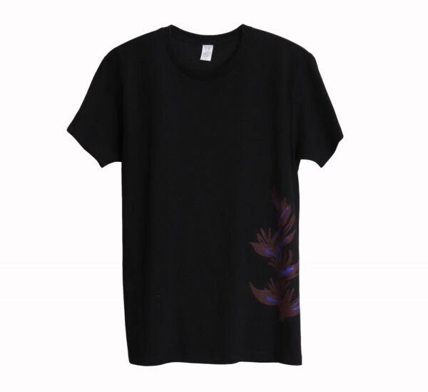 Heliconia ヘリコニア - 南国の植物 -　グレー/ブラック/ネイビーTシャツ - 画像 (2)