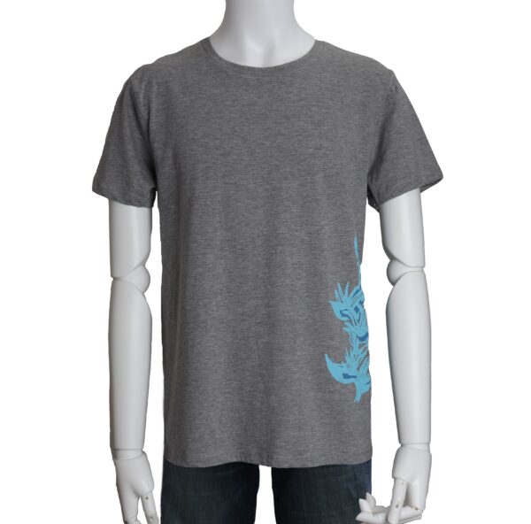 Heliconia ヘリコニア - 南国の植物 -　グレー/ブラック/ネイビーTシャツ - 画像 (4)
