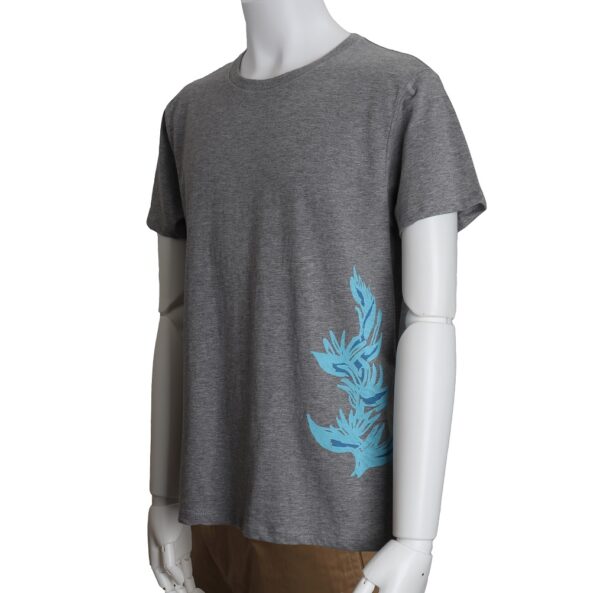 Heliconia ヘリコニア - 南国の植物 -　グレー/ブラック/ネイビーTシャツ - 画像 (5)