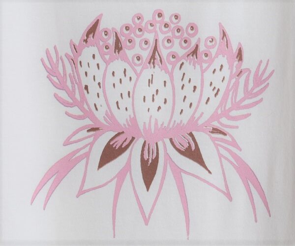 Exotic Flower - 半袖Tシャツ - クルーネック　レッド - 画像 (5)