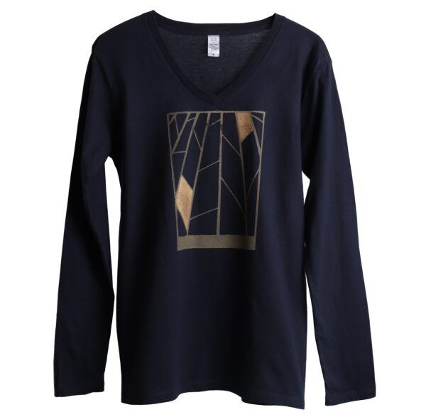Architectural　建築的デザインのTシャツ　長袖
