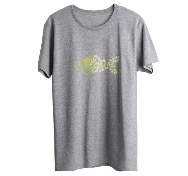 鯛と野バラ　Porgy and Wild Rose　半袖 Tシャツ - 画像 (2)