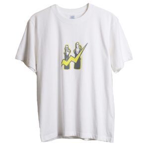 イナズマハニワ　lightning haniwa　半袖白Tシャツ