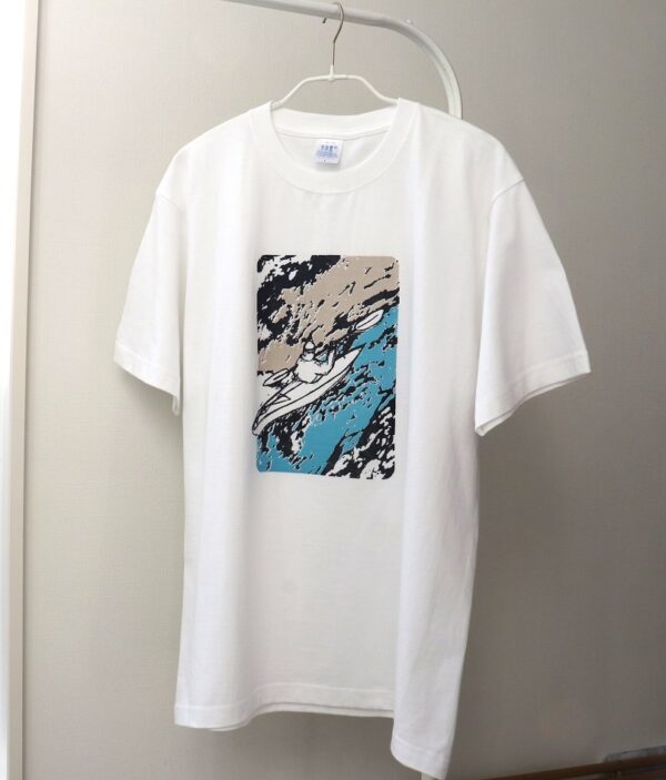 Sea Kayaking - シーカヤック　"冒険へ"　白地　クルーネックTシャツ - 画像 (3)