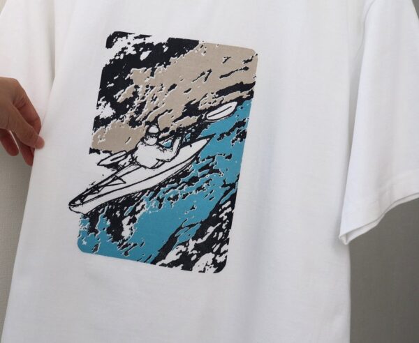 Sea Kayaking - シーカヤック　"冒険へ"　白地　クルーネックTシャツ - 画像 (4)