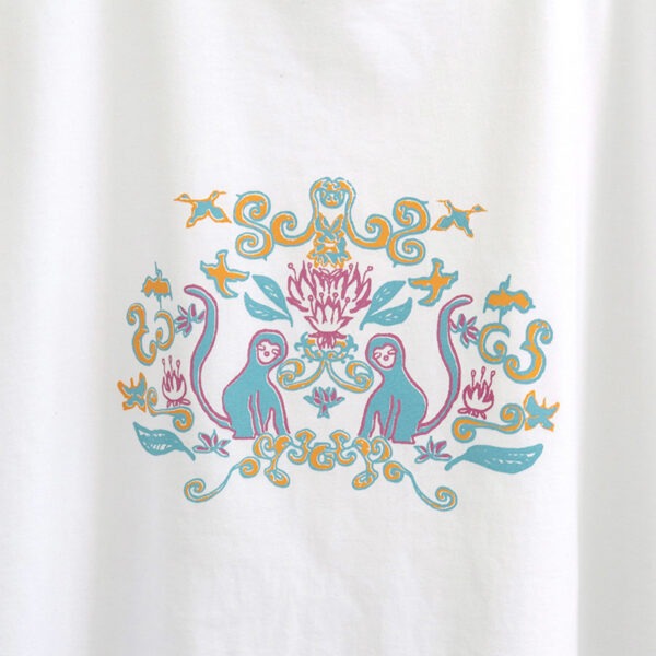 Modern Rococo Style 猿、植物、そして鳥 - 画像 (2)