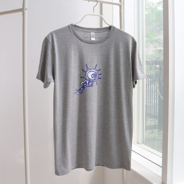 北風と太陽 The North Wind and the Sun グレー半袖Tシャツ - 画像 (3)