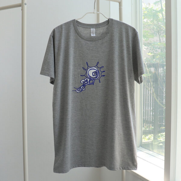 北風と太陽 The North Wind and the Sun グレー半袖Tシャツ - 画像 (2)