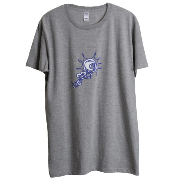 北風と太陽 The North Wind and the Sun グレー半袖Tシャツ