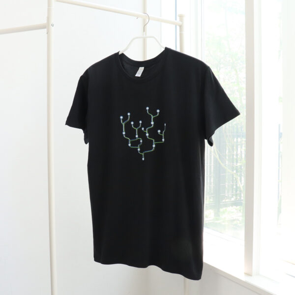 分岐 - crossroads - 黒半袖Tシャツ - 画像 (2)