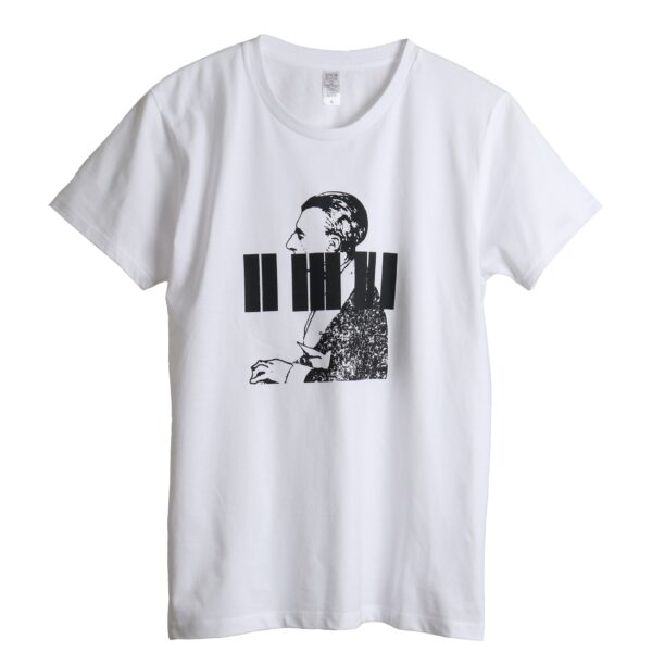 ravel - ラヴェルと黒鍵 - 半袖白Tシャツ