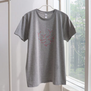 分岐 - branches - グレー半袖Tシャツ