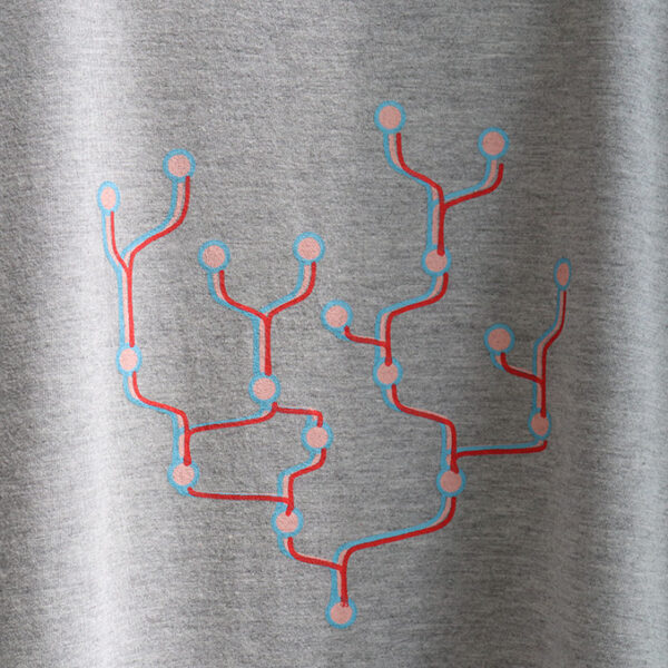 分岐 - crossroads - グレー半袖Tシャツ - 画像 (3)