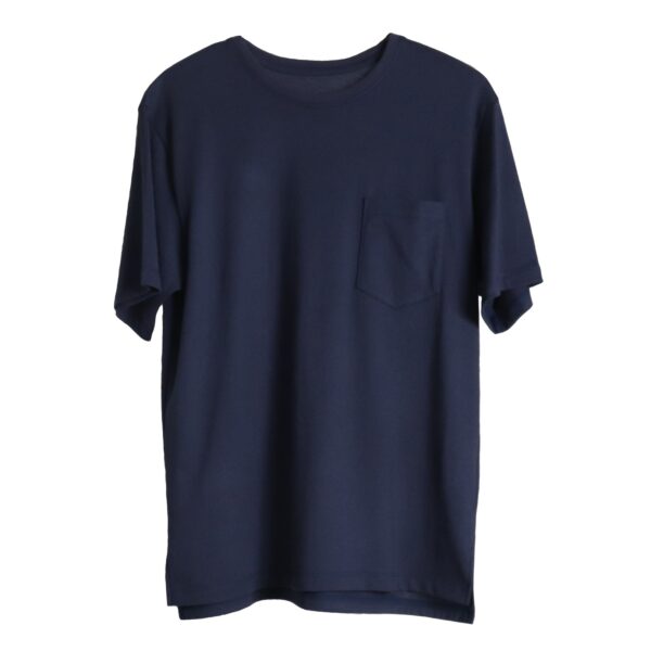 ネイビー無地T：ハイスペックなポケットTシャツ - 画像 (2)