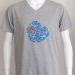 Blue rubber duck design T-shirt