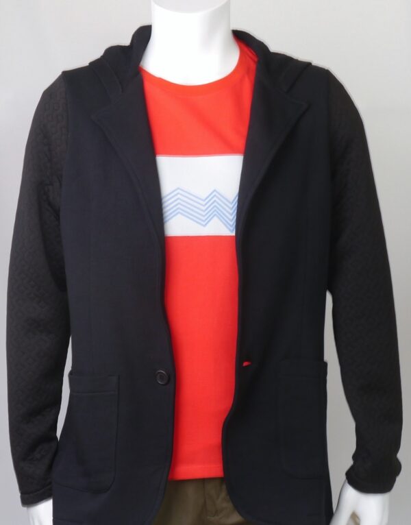 "Wave" Crew Neck Red Short-sleeved - Image 2