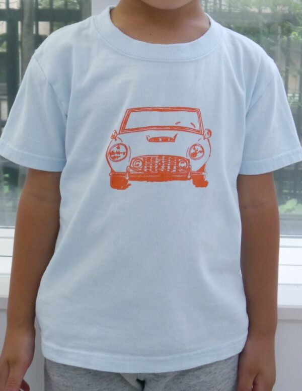 Kid's T-shirt  "Convertible"  Aqua Half Sleeved