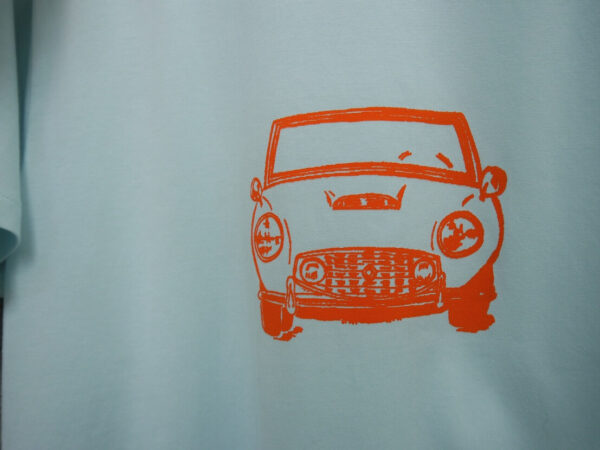 "Convertible" Crew Neck Sherbet-blue Short-sleeved - Image 5