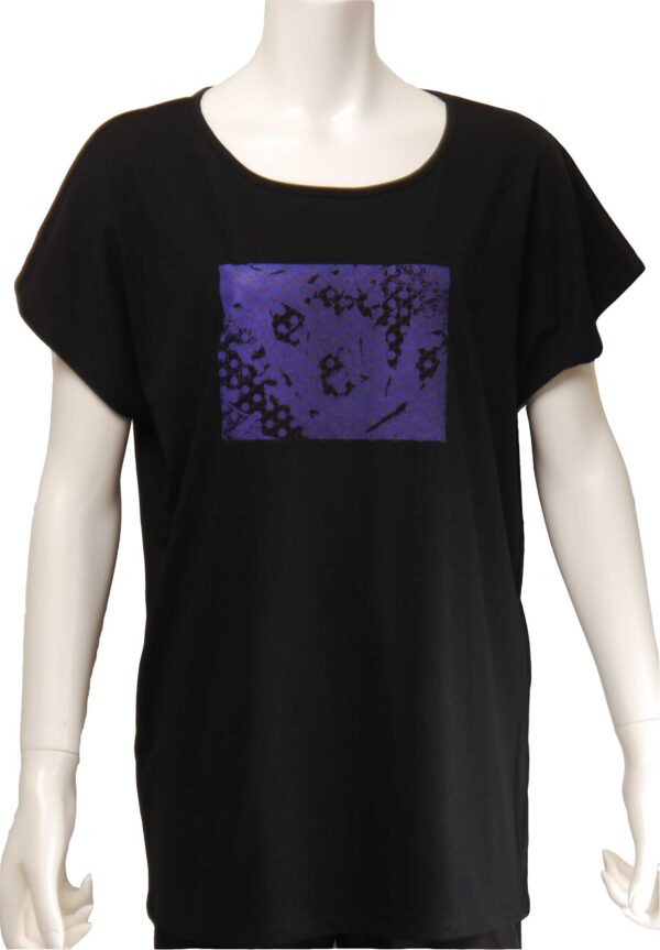 dotted succulent Dolman-Sleeve Black