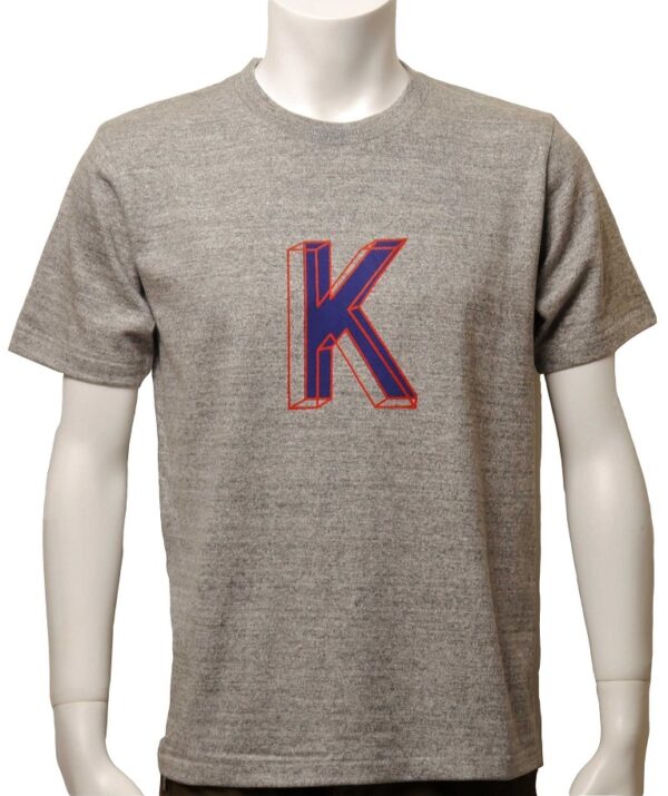 "K" Crew Neck Gray Tee