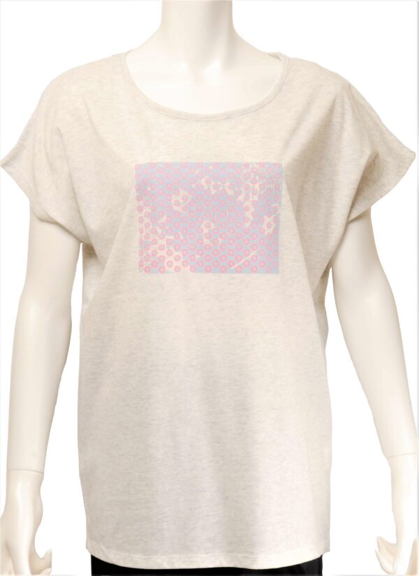 dotted succulent Dolman-Sleeve - Oatmeal color