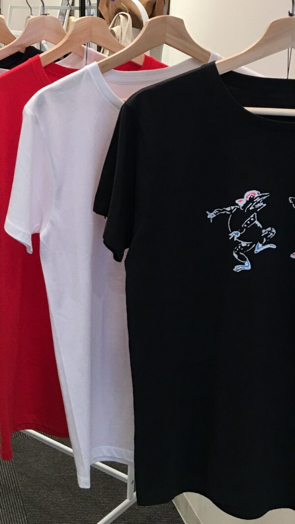 street "Choju-Giga" Crew Neck Smoke Black Short-sleeved - Image 5