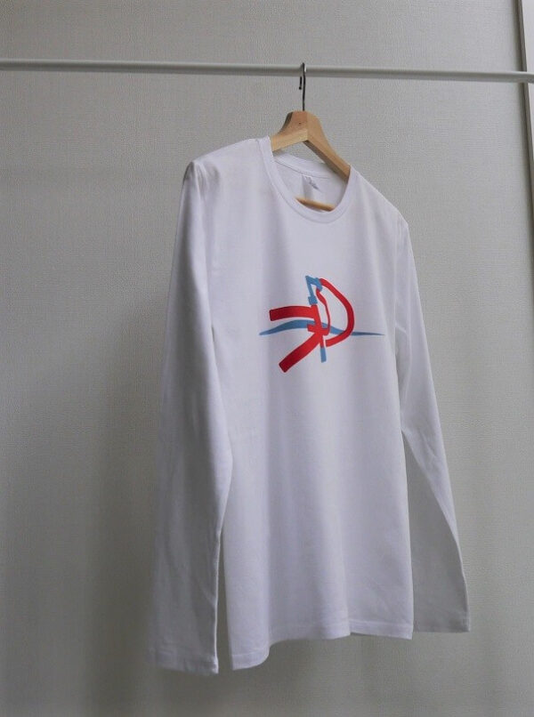 "Go Cycling" Crew Neck White Long-sleeved - Image 4