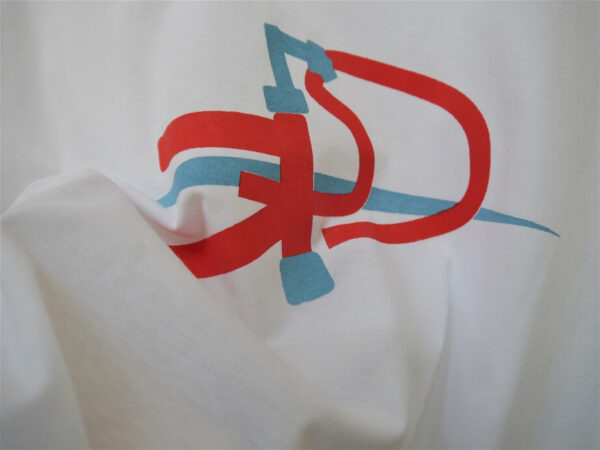 "Go Cycling" Crew Neck White Short-sleeved - Image 3