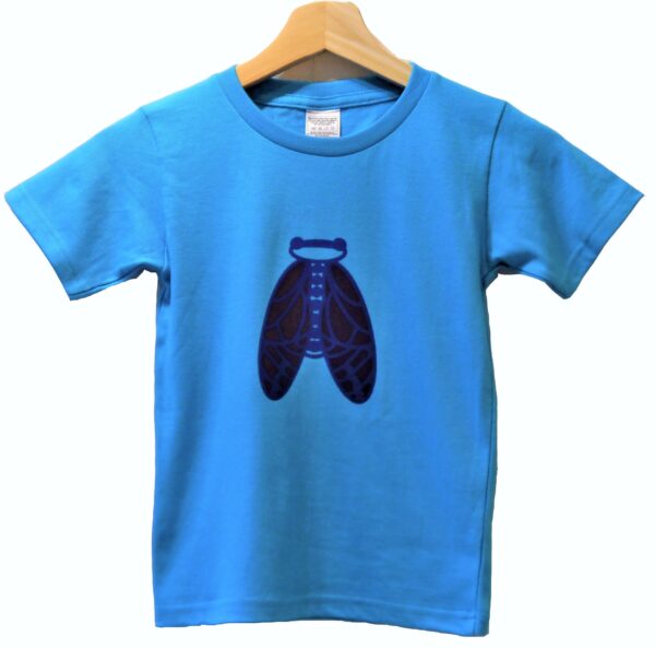 Kid's T-shirt  "Cicada Blue"  Half Sleeved