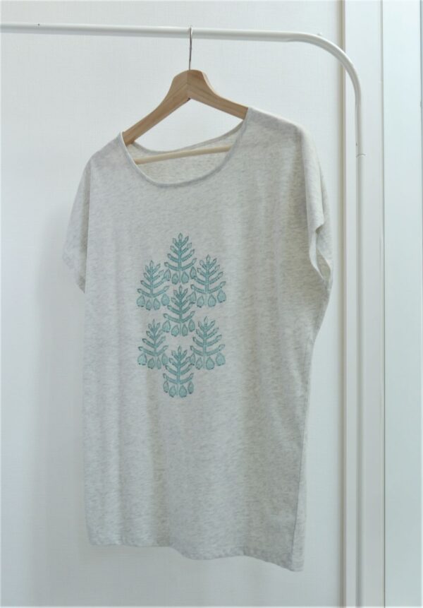arabesque - Womens Dolman T-shirt - Oatmeal color - Image 4