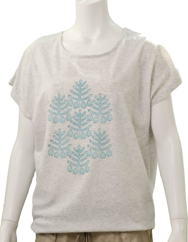 arabesque - Womens Dolman T-shirt - Oatmeal color - Image 3