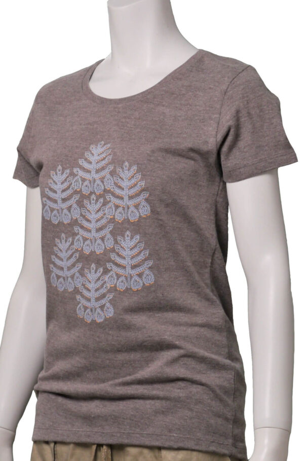 arabesque - Brown - Womens Crew Neck T-shirt - Image 2
