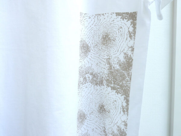 Mt.Fuji - contour of Mount Fuji - White x Beige - Half Sleeved - Image 3